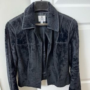 Renfrew Black Faux Fur Blazer Jacket